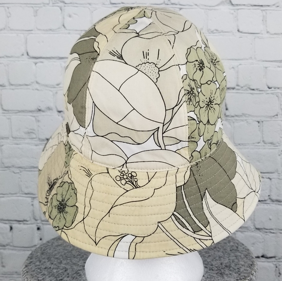 DELUX | linen & jute floral flower bucket hat - Picture 5 of 9